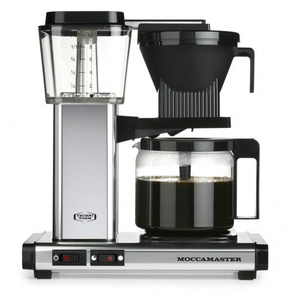 Moccamaster KBG Select in Polished Silver.