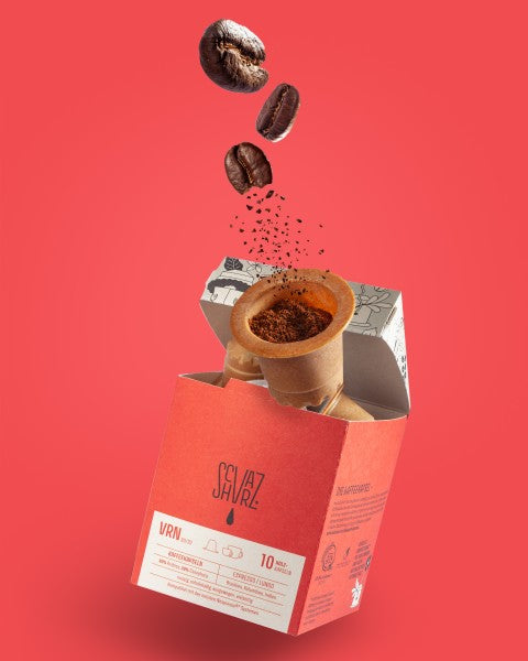 Bildillustration der Kaffeeholzkapseln Sorte VRN.