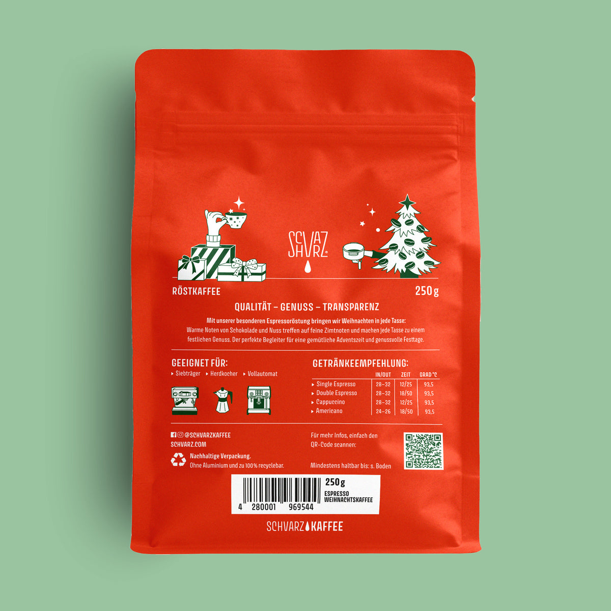 Weihnachtskaffee 2026 – Espresso / Café Crème