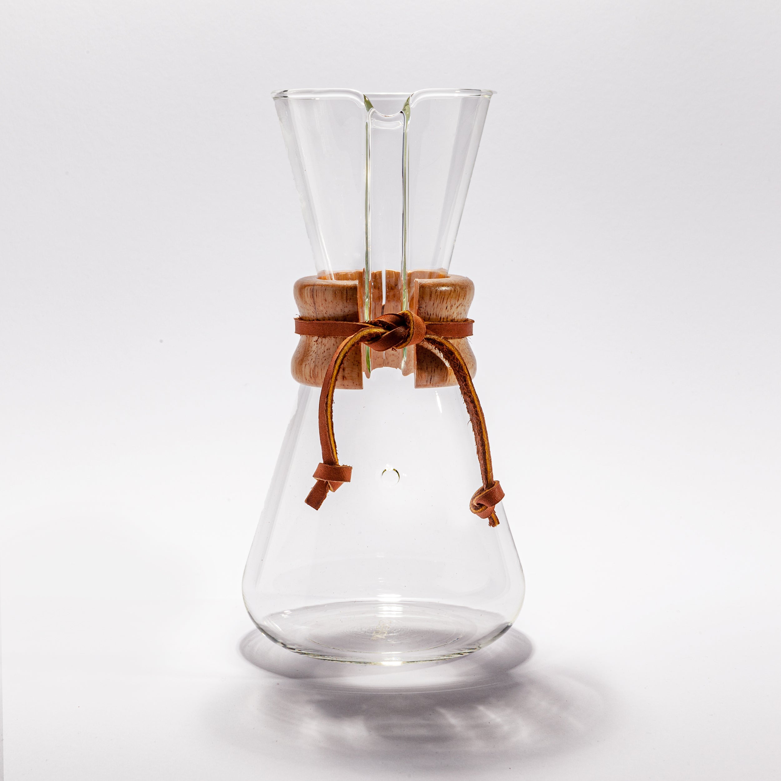 Chemex Glaskaraffee Vorderansicht.