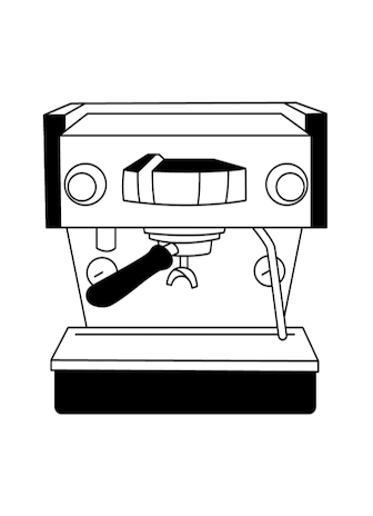 Espresso Maschinen Illustration